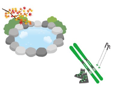 特典が受けられる従業員特典として、スキーリフト券や温泉利用など、働く場所ならではの嬉しい特典が受けられます。